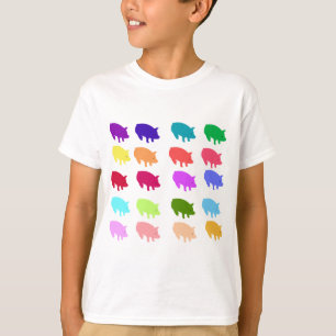 虹のブタ Tシャツ