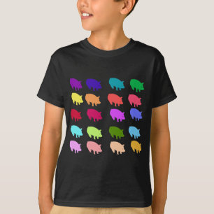 虹のブタ Tシャツ