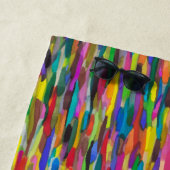 虹のブラシストローク ビーチタオル (インサイチュ)