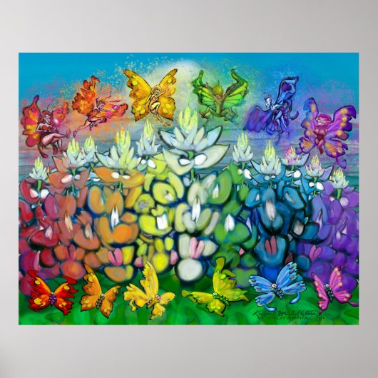 虹のブルーボンネット ポスター (正面)