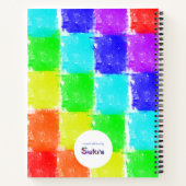 虹のブロック子名第1書道 ノートブック (裏面)