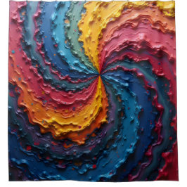 虹のプライドが世界を回る シャワーカーテン