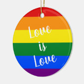 虹のプライドのオーナメント セラミックオーナメント (左)