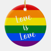 虹のプライドのオーナメント セラミックオーナメント (裏面)