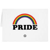 虹のプライドのカスタム・カード (裏面横)