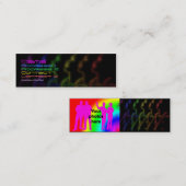 虹のプライドのプロフィールカードテンプレート スキニー名刺 (正面/裏面)