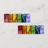 虹のプライドのプロフィールカード スキニー名刺 (正面/裏面)