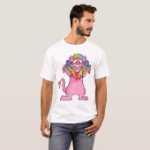 虹のプライドのライオン Tシャツ (正面フル)