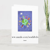 虹のプライドの誕生日の挨拶 カード (裏面)