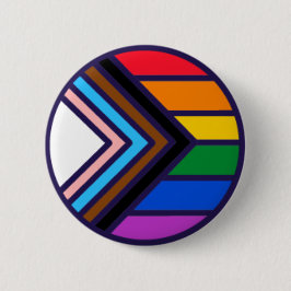 虹のプライドフラグ LGBTQ+ 缶バッジ