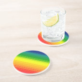 虹のプライド色、砂岩コースター コースター (側面)