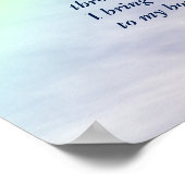 「虹のプリズム」の詩アート ポスター (角)