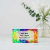 虹のプールの名刺のテンプレート 名刺 (スタンド正面)
