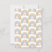 虹のベイビーシャワー招待状 招待状 (裏面)