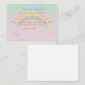 虹のベビーのおむつのラッフルのチケット 名刺 (正面/裏面)