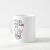 虹のベビーのコップのマグの誇り高い祖母 コーヒーマグカップ (正面左)