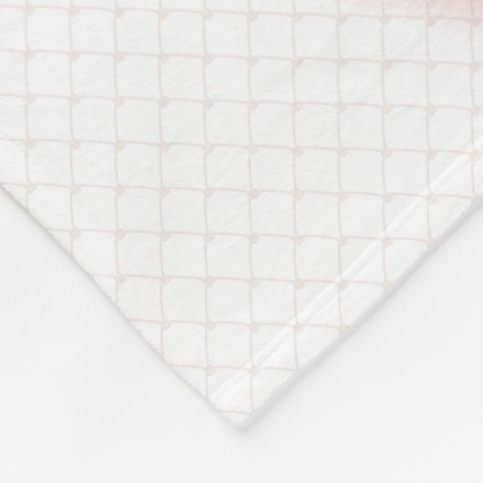 虹のベビーの洗礼の十字の金ゴールドの十字架像の網 フリースブランケット (角)