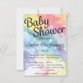 虹のベビーシャワー招待状 招待状 (正面)