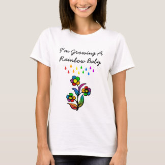 虹のベビー妊婦のTシャツ Tシャツ