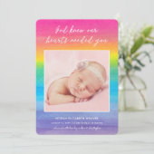 虹のベビー|の神は|の写真の誕生を知っていました 案内状 (スタンド正面)