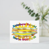 虹のベーコンの価値があります ポストカード (スタンド正面)