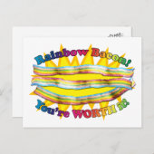 虹のベーコンの価値があります ポストカード (正面/裏面)