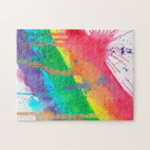 虹のペンキの(ばちゃばちゃ)跳ねる ジグソーパズル (横)