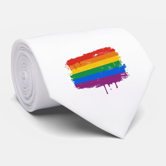 虹のペンキ ネクタイ (ロール)
