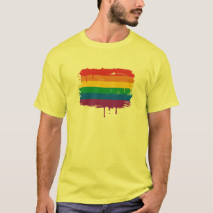 虹のペンキ Tシャツ