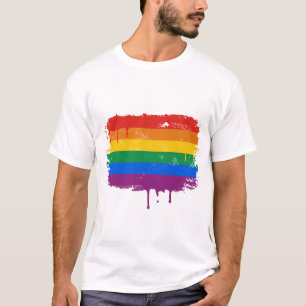 虹のペンキ Tシャツ
