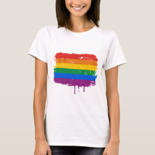 虹のペンキ Tシャツ