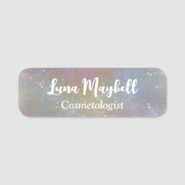 虹のホログラフィック事業 名札