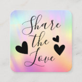 虹のホログラフィー虹色ユニコーンスクリプト 紹介カード (正面)