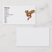 虹のボアのヘビのプロフィールカード 名刺 (正面/裏面)