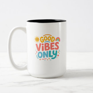 虹のポジティブ コーヒーマグ ツートーンマグカップ