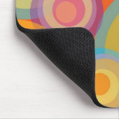 虹のポップ・アートのな円のカラフルなレトロのおもしろいの素晴しい上品 マウスパッド (コーナー)