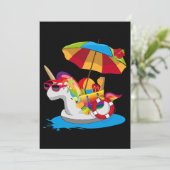 虹のマネとパラソルで一角獣 招待状 (スタンド正面)