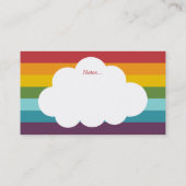 虹のママカードの上 コーリングカード (裏面)