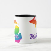 虹のミシガン州 マグカップ (中央)