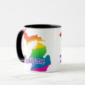 虹のミシガン州 マグカップ (正面左)