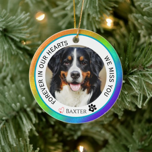 虹のメモリアル オーナメント 永遠に心の中に (ツリー)