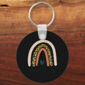 虹のメンタルヘルス保セミコロングBoho Tr キーホルダー (正面)