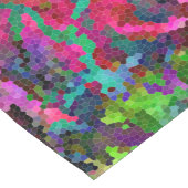 [虹のモザイク]ステンドグラスの効果 ショートテーブルランナー (コーナー)