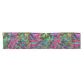 [虹のモザイク]ステンドグラスの効果 ショートテーブルランナー (横)