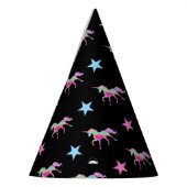 虹のユニコーンおよび星のパーティーの帽子 パーティーハット (左)