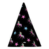 虹のユニコーンおよび星のパーティーの帽子 パーティーハット (右)