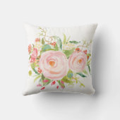 虹のユニコーンのピンクの金ゴールドの女の赤ちゃんの子供部屋の装飾 クッション (裏面)