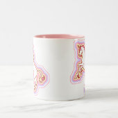 虹のユニコーンのマグ ツートーンマグカップ (中央)