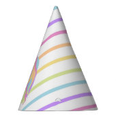 虹のユニコーンの誕生会の帽子 パーティーハット (右)