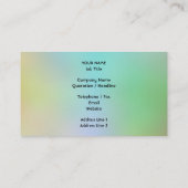 虹のユニコーンの食べ物のケーキより幸せ 名刺 (裏面)